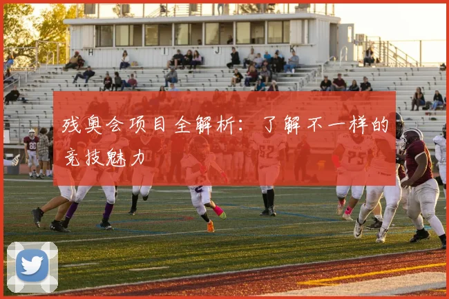 残奥会项目全解析:了解不一样的竞技魅力